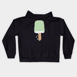 Melted Mint Ice Cream Kids Hoodie